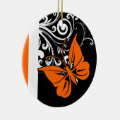 Orange Butterfly Blühend Ornamente (Rechts)
