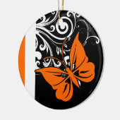 Orange Butterfly Blühend Ornamente (Links)