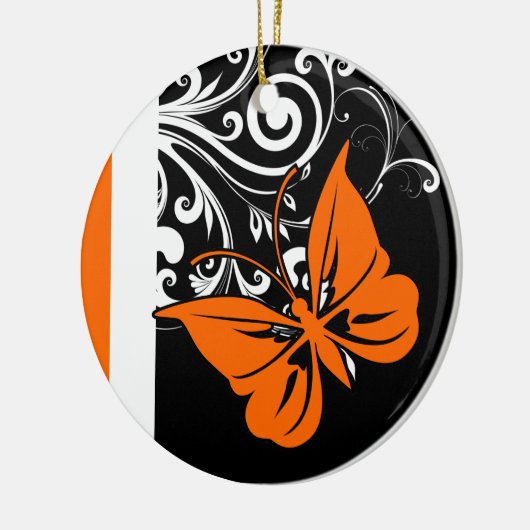 Orange Butterfly Blühend Ornamente (Links)