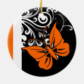 Orange Butterfly Blühend Ornamente (Hinten)