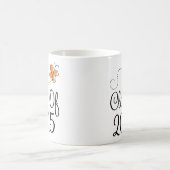 Orange Butterfly Class von 2025 Kaffeetasse (Mittel)