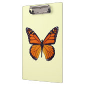 Orange Butterfly Clipboard Klemmbrett (Links)