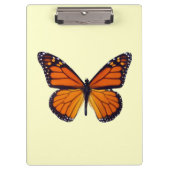 Orange Butterfly Clipboard Klemmbrett (Vorderseite)