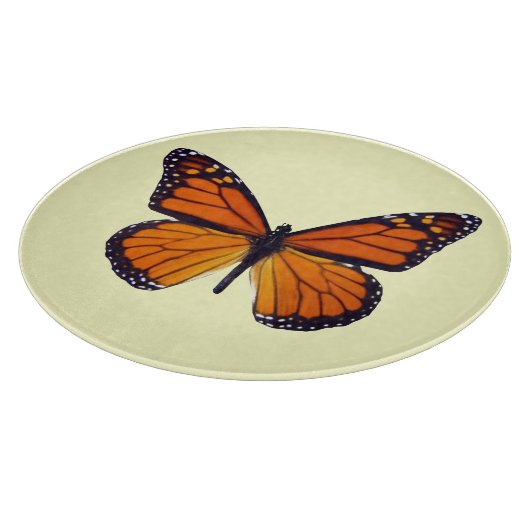 Orange Butterfly Cutting Board Schneidebrett (Ecke)