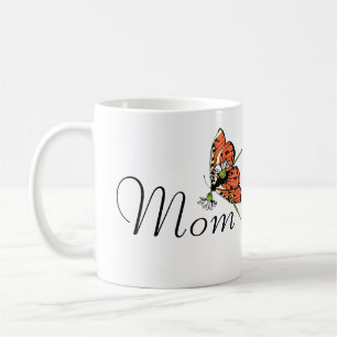 Orange Butterfly Dairy Mama Kaffeetasse