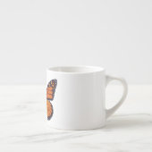 Orange Butterfly Espresso Tasse (Rechts)