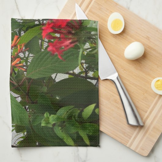 ORANGE BUTTERFLY HANDTUCH (Viertel Falte)