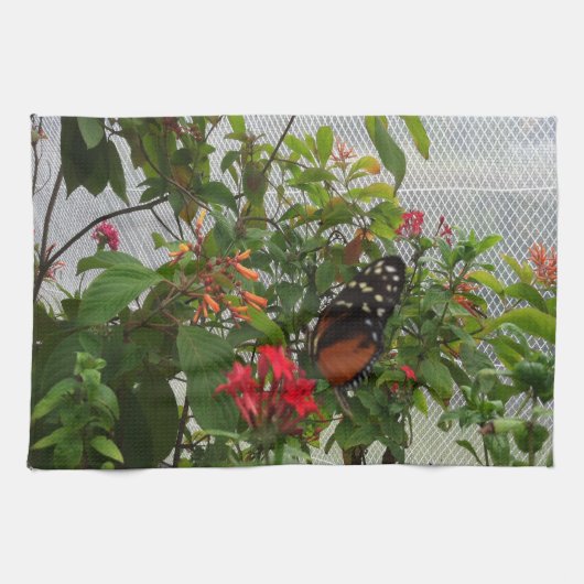 ORANGE BUTTERFLY HANDTUCH (Horizontal)
