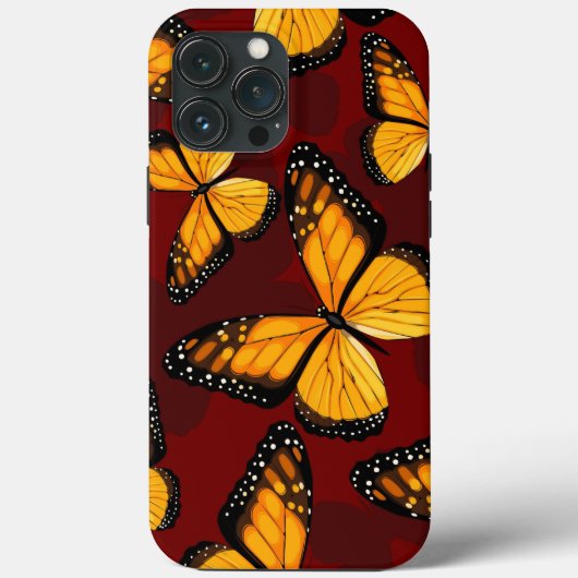 Orange Butterfly iPhone | Schmetterling iPhone 13 Case-Mate iPhone Hülle (Rückseite)