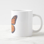 Orange Butterfly Jumbo Tasse (Rechts)