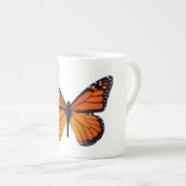 Orange Butterfly Knochen China Tasse (Vorderseite Rechts)
