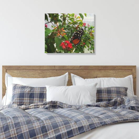 ORANGE BUTTERFLY LEINWANDDRUCK (Insitu (Schlafzimmer))