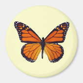 Orange Butterfly Magnet (Vorne)