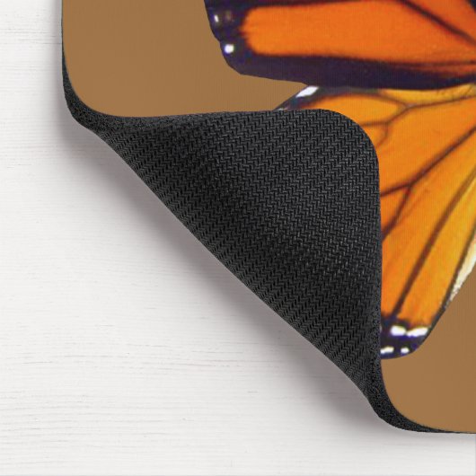 Orange Butterfly Mouse Pad Mousepad (Ecke)