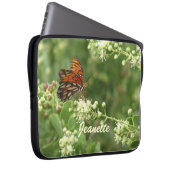 Orange Butterfly, Name, Computer Laptopschutzhülle (Vorne Rechts)