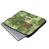Orange Butterfly, Name, Computer Laptopschutzhülle (Vorne Knopf)