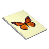 Orange Butterfly Notebook Notizblock (Rechte Seite)