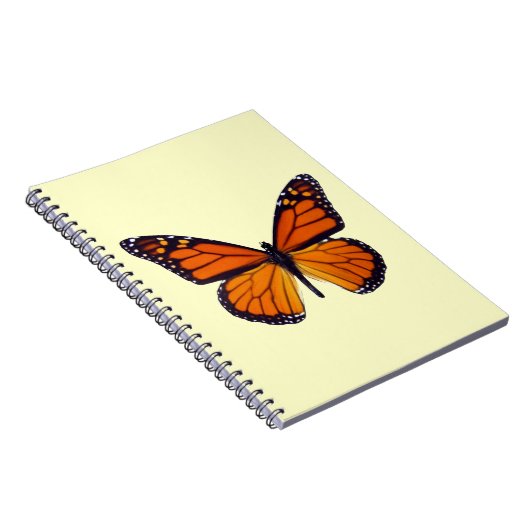 Orange Butterfly Notebook Notizblock (Rechte Seite)