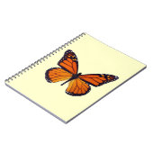 Orange Butterfly Notebook Notizblock (Linke Seite)