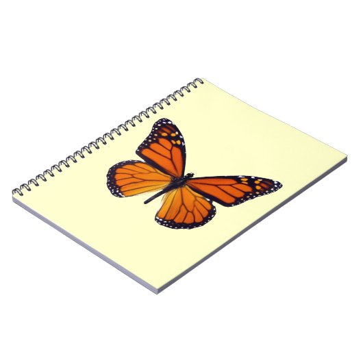 Orange Butterfly Notebook Notizblock (Linke Seite)