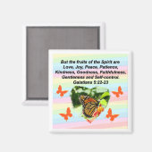 ORANGE BUTTERFLY OBST DER SPIRITGALATIANER 5 MAGNET (Vorderseite/Rückseite)