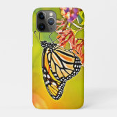 Orange Butterfly on Pink Blossom Design Case-Mate iPhone Hülle (Rückseite)