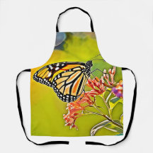 Orange Butterfly on Pink Blossom Design