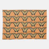 Orange Butterfly Pattern Geschirrtuch (Horizontal)