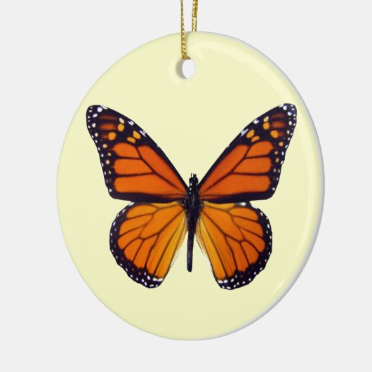 Orange Butterfly Round Ornament (Links)
