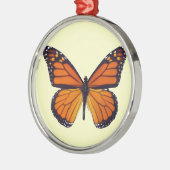 Orange Butterfly Round Ornament (Links)