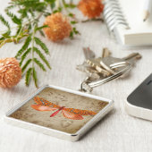 Orange Butterfly Schlüsselanhänger (Seite)