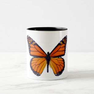 Orange Butterfly Tasse