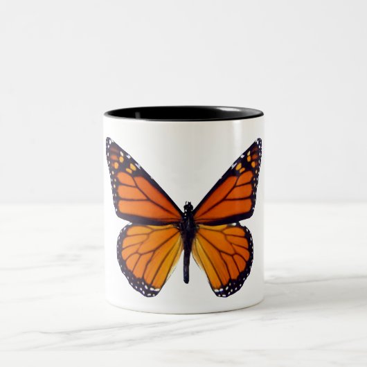 Orange Butterfly Tasse (Mittel)