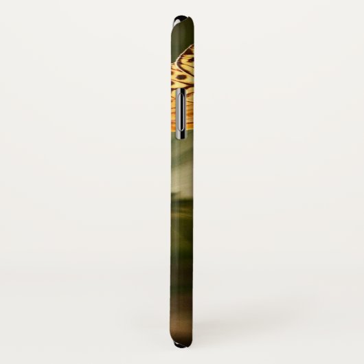 Orange Butterfly und Blume Case-Mate iPhone Hülle (Hinten/Rechts)