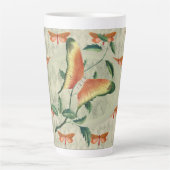 Orange Butterfly Vine Latte Tasse (Vorderseite)