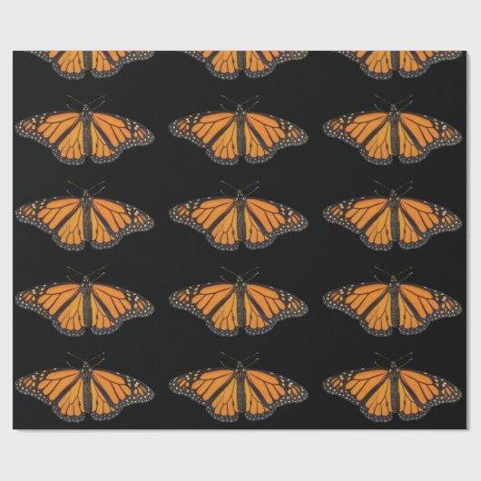 Orange Butterfly Wing Fotograf Geschenkpapier (Flach)