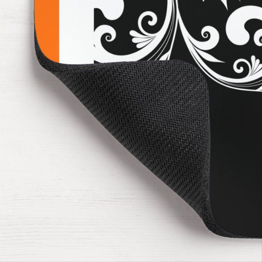 Orange Butterfly Wirbel Mousepad (Ecke)