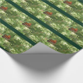 Orange Butterfly Wrapping Paper v2 Geschenkpapier (Ecke)
