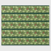 Orange Butterfly Wrapping Paper v2 Geschenkpapier (Flach)