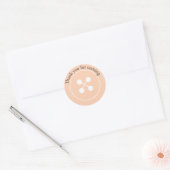 Orange Button Baby Showsticker Runder Aufkleber (Umschlag)
