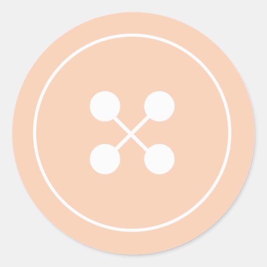 Orange Button Baby Showsticker Runder Aufkleber (Vorderseite)