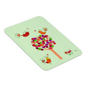 Orange Button Tree Magnet (Rechte Seite)