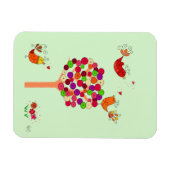 Orange Button Tree Magnet (Horizontal)