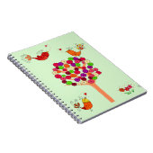 Orange Button Tree Notizblock (Rechte Seite)