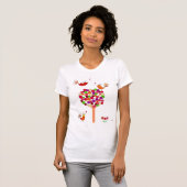 Orange Button Tree T-Shirt (Vorne ganz)