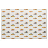 Orange C6 Korvette Handgezeichnete Sketch-Fabrik Stoff (Fat Quarter (45,7 x 55,9 cm))