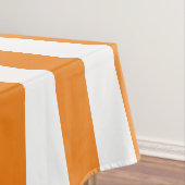 Orange Cabana Streifen und Personalisierte Aquamar Tischdecke (Beispiel)