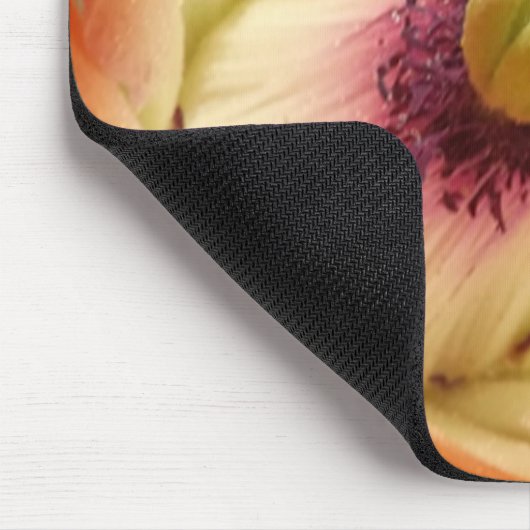 Orange Cactus Blume Mousepad (Ecke)