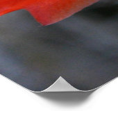 Orange Cactus Blume Poster (Ecke)