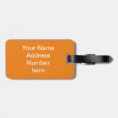 Orange Cake Personalisiert Gepäckanhänger (Rückseite horizontal)